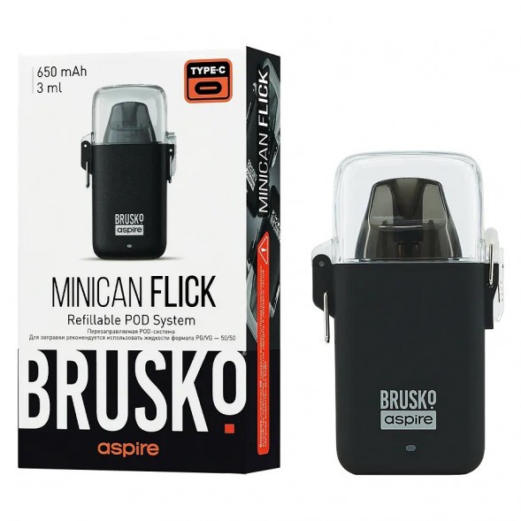 Электронная сигарета Brusko - Minican Flick (Чёрный) купить в Краснодаре