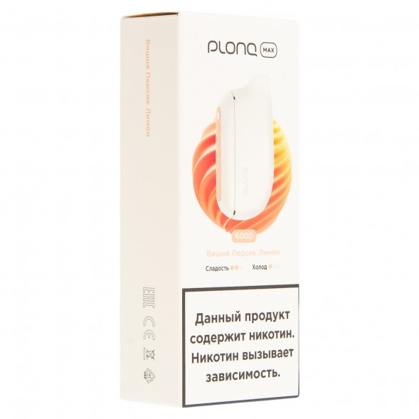 PLONQ MAX - Вишня Персик Лимон (6000 затяжек) купить в Краснодаре