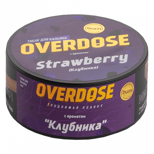 Табак Overdose - Strawberry (Клубника, 100 грамм) купить в Краснодаре
