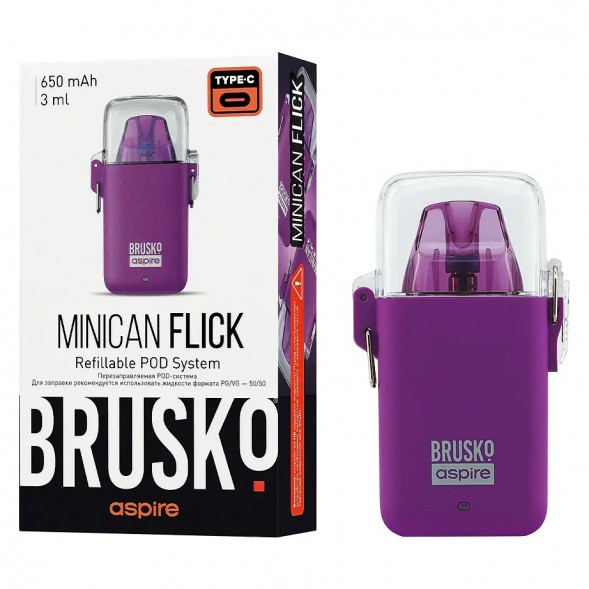 Электронная сигарета Brusko - Minican Flick (Фиолетовый) купить в Краснодаре
