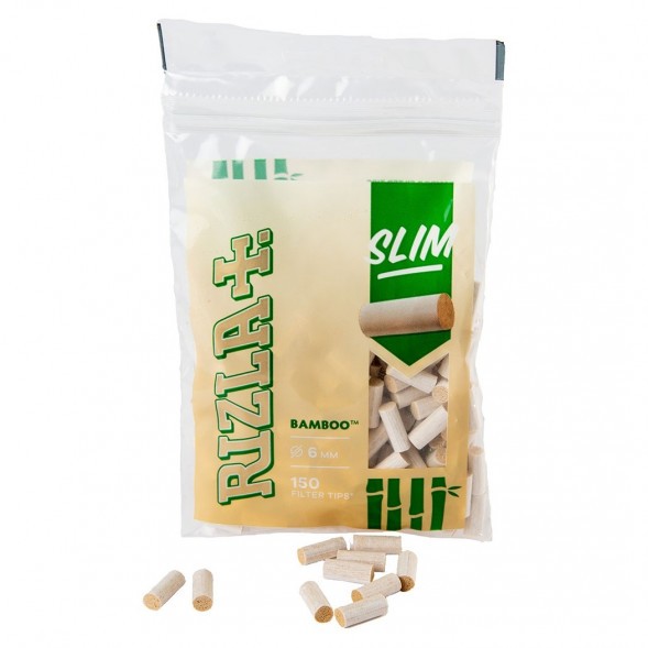 Фильтры для самокруток Rizla+ - Slim Bamboo (150 штук, 15x6 мм) купить в Краснодаре