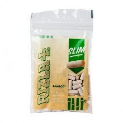 Фильтры для самокруток Rizla+ - Slim Bamboo (150 штук, 15x6 мм)