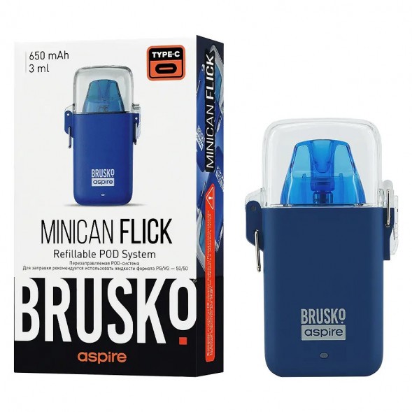 Электронная сигарета Brusko - Minican Flick (Синий) купить в Краснодаре