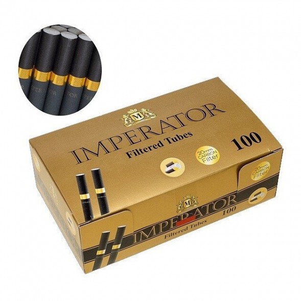 Гильзы сигаретные Imperator - Black Carbon Gold (84х20 мм, 100 шт.) купить в Краснодаре