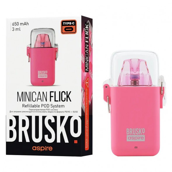 Электронная сигарета Brusko - Minican Flick (Розовый) купить в Краснодаре