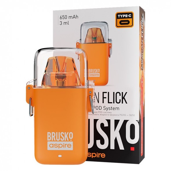 Электронная сигарета Brusko - Minican Flick (Оранжевый) купить в Краснодаре
