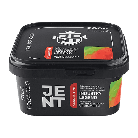 Табак Jent - Industry Legend (Двойное Яблоко с Нектарином, 200 грамм) купить в Краснодаре
