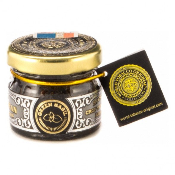 Табак WTO - Caribbean Green Basil (Зеленый Базилик, 20 г) купить в Краснодаре