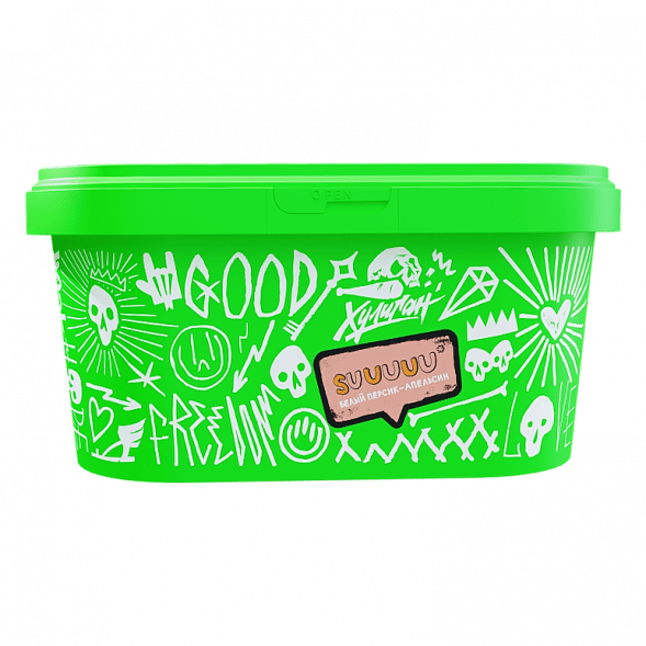 Табак Хулиган - Suuuuu (Белый Персик и Апельсин, 200 грамм) купить в Краснодаре