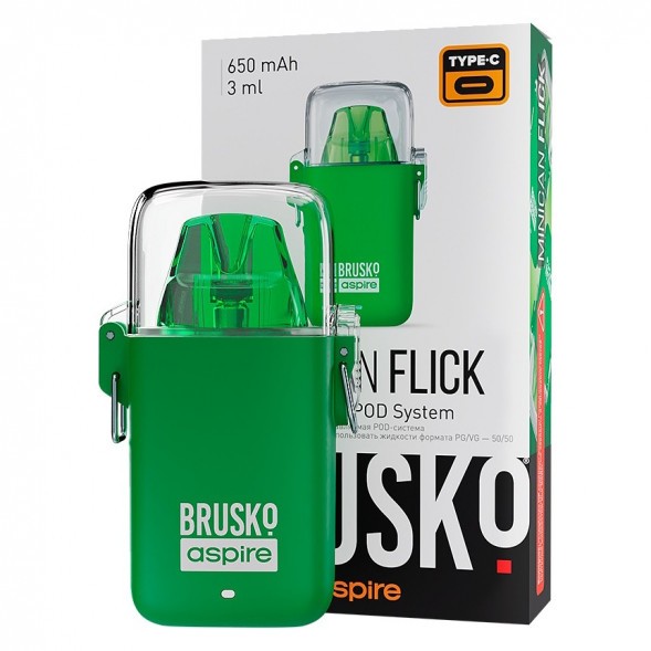 Электронная сигарета Brusko - Minican Flick (Зелёный) купить в Краснодаре