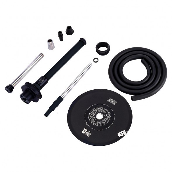 Кальян MISHA Rebel - Revolt Jet Black (Чёрный Матовый, Без Колбы) купить в Краснодаре