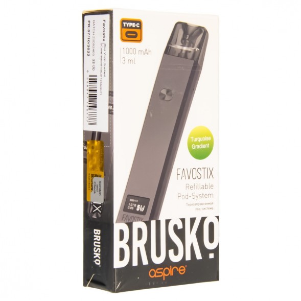 Электронная сигарета Brusko - Favostix (Бирюзовый Градиент) купить в Краснодаре