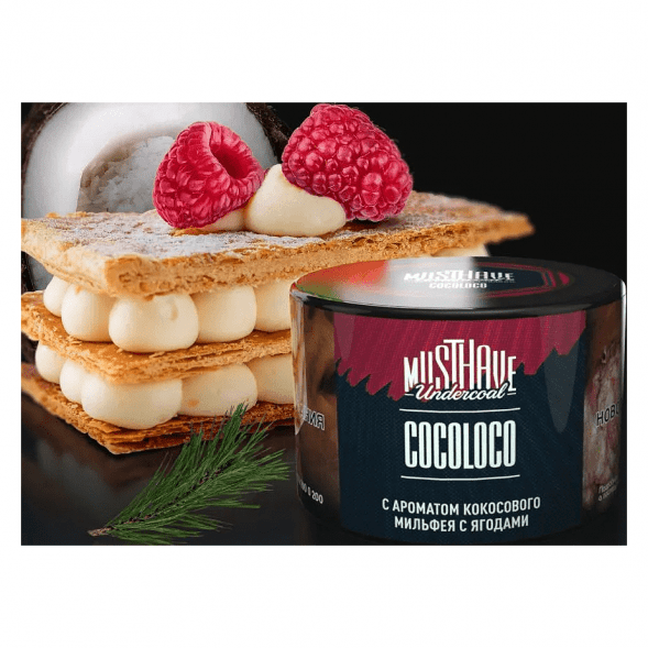 Табак Must Have - Cocoloco (Кокосовый Мильфей с Ягодами, 40 грамм) купить в Краснодаре