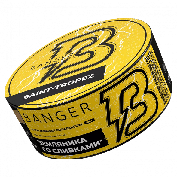Табак Banger - Saint-Tropez (Земляника со Сливками, 100 грамм) купить в Краснодаре
