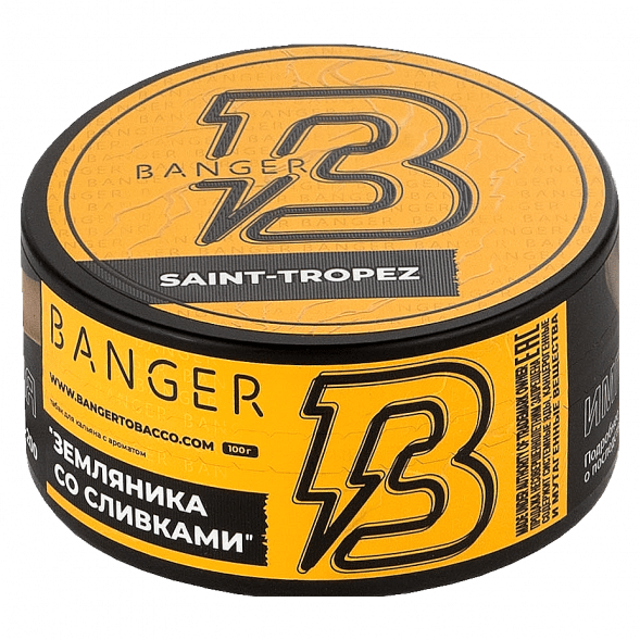 Табак Banger - Saint-Tropez (Земляника со Сливками, 100 грамм) купить в Краснодаре