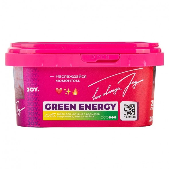 Табак Joy - Green Energy (Энергетик, Киви и Лайм, 200 грамм) купить в Краснодаре