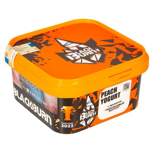 Табак BlackBurn - Peach Yogurt (Персиковый Йогурт, 200 грамм) купить в Краснодаре