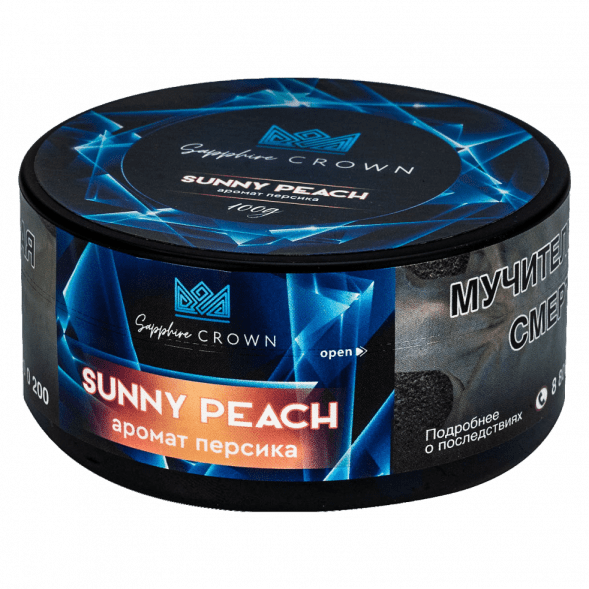 Табак Sapphire Crown - Sunny Peach (Персик, 25 грамм) купить в Краснодаре