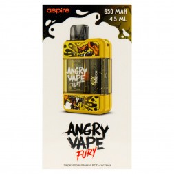 Электронная сигарета Brusko - Angry Vape Fury (650 mAh, Желтый)