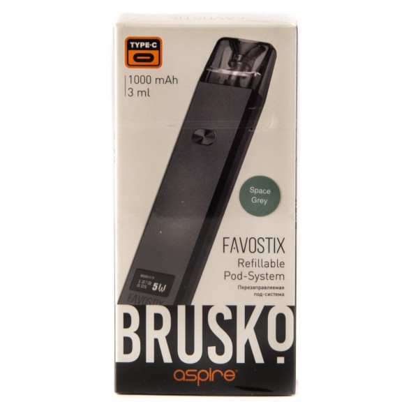 Электронная сигарета Brusko - Favostix (Серый) купить в Краснодаре