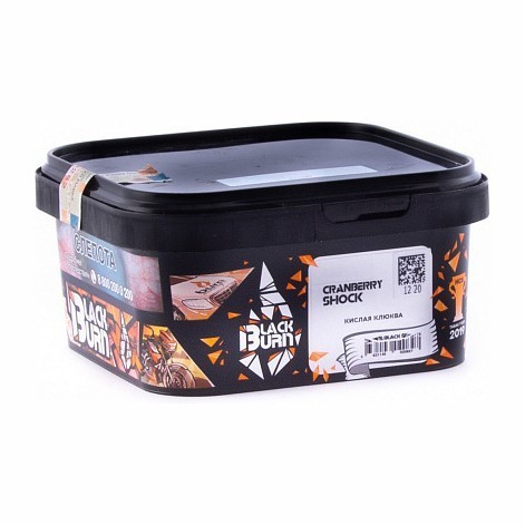 Табак BlackBurn - Cranberry Shock (Кислая Клюква, 200 грамм) купить в Краснодаре