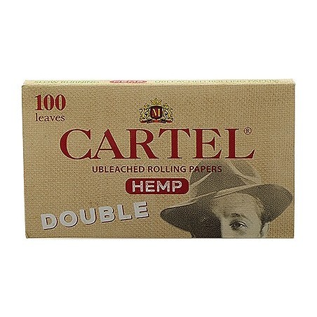 Бумага для самокруток Cartel - Double Organic Hemp Unbleached (100 штук) купить в Краснодаре
