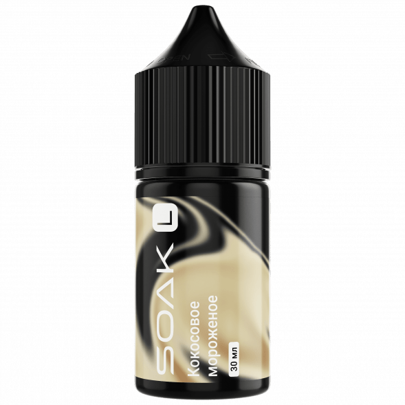Жидкость SOAK L30 - Ice Cream Coconut (Кокосовое Мороженое, 30 мл, 2 мг) купить в Краснодаре