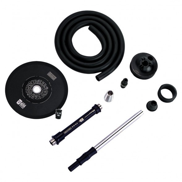 Кальян MISHA Rebel - Jet Black (Чёрный Матовый, Без Колбы) купить в Краснодаре