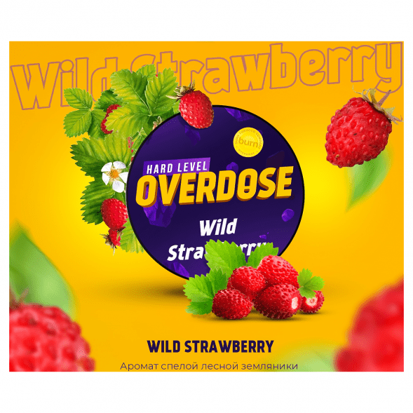 Табак Overdose - Wild Strawberry (Дикая Земляника, 200 грамм) купить в Краснодаре