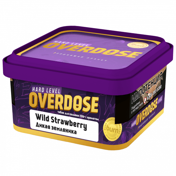 Табак Overdose - Wild Strawberry (Дикая Земляника, 200 грамм) купить в Краснодаре