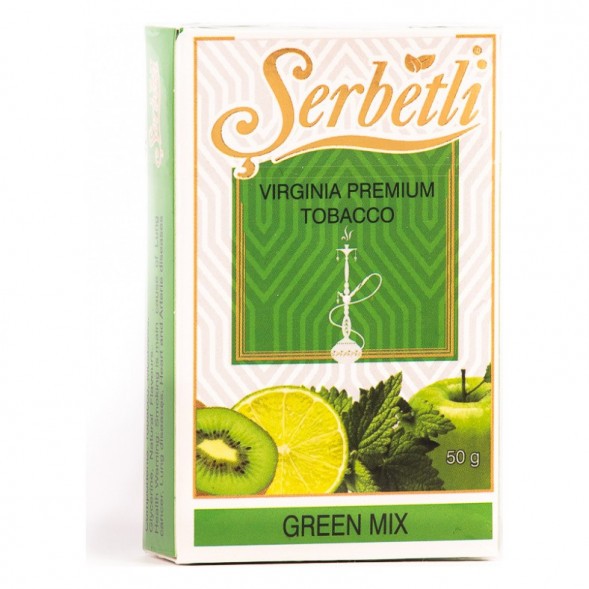 Табак Serbetli - Green Mix (Зеленый Микс, 50 грамм, Акциз) купить в Краснодаре
