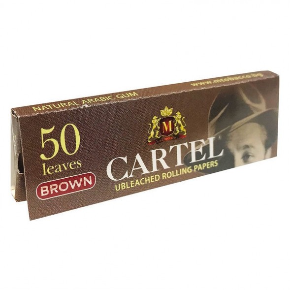 Бумага для самокруток Cartel - Brown Unbleached (50 штук) купить в Краснодаре