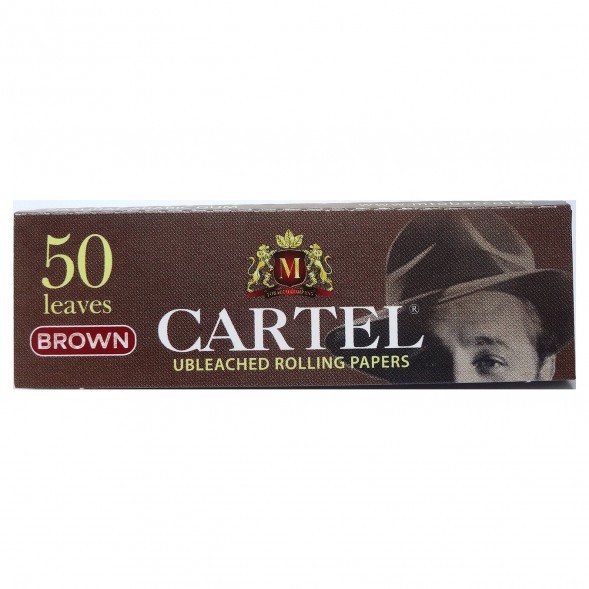 Бумага для самокруток Cartel - Brown Unbleached (50 штук) купить в Краснодаре