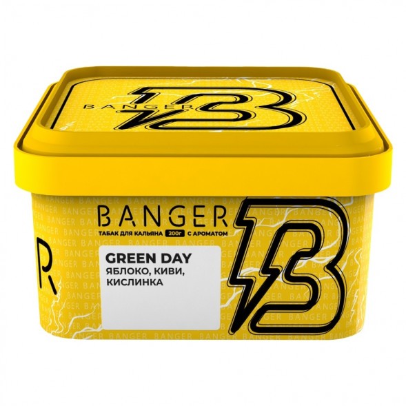 Табак Banger - Green Day (Яблоко, Киви, Кислинка, 200 грамм) купить в Краснодаре