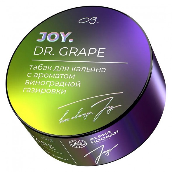 Табак Joy - Dr. Grape (Виноградная Газировка, 25 грамм) купить в Краснодаре