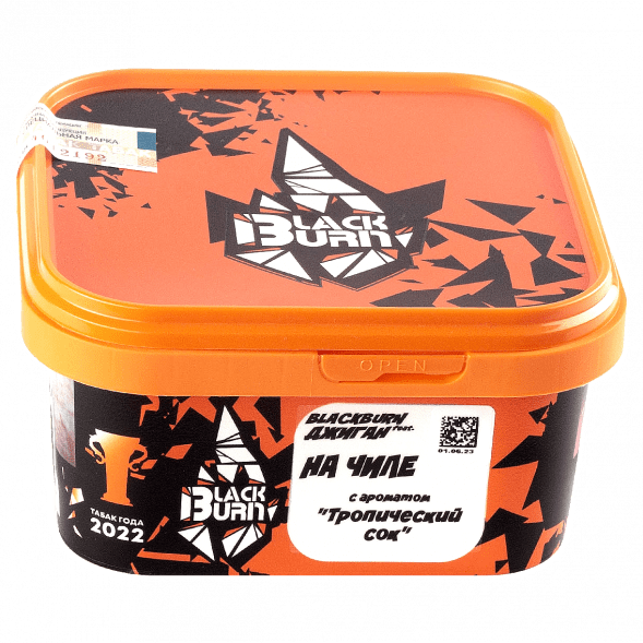 Табак BlackBurn - На Чиле (Тропический Сок, 200 грамм) купить в Краснодаре