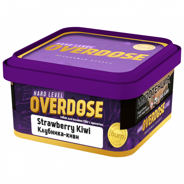 Табак Overdose - Strawberry Kiwi (Клубника и Киви, 200 грамм) купить в Краснодаре