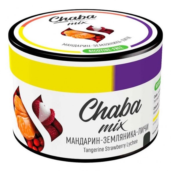Смесь Chaba Mix - Tangerine Strawberry Lychee (Мандарин, Земляника, Личи, 40 грамм) купить в Краснодаре