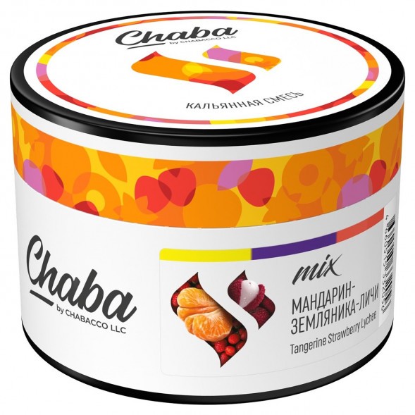 Смесь Chaba Mix - Tangerine Strawberry Lychee (Мандарин, Земляника, Личи, 40 грамм) купить в Краснодаре