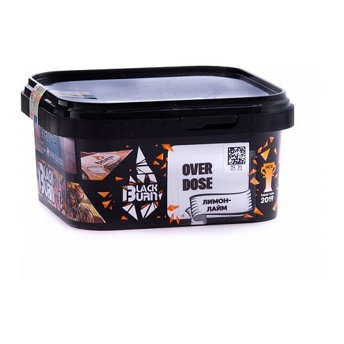 Табак BlackBurn - Overdose (Лимон - Лайм, 200 грамм) купить в Краснодаре