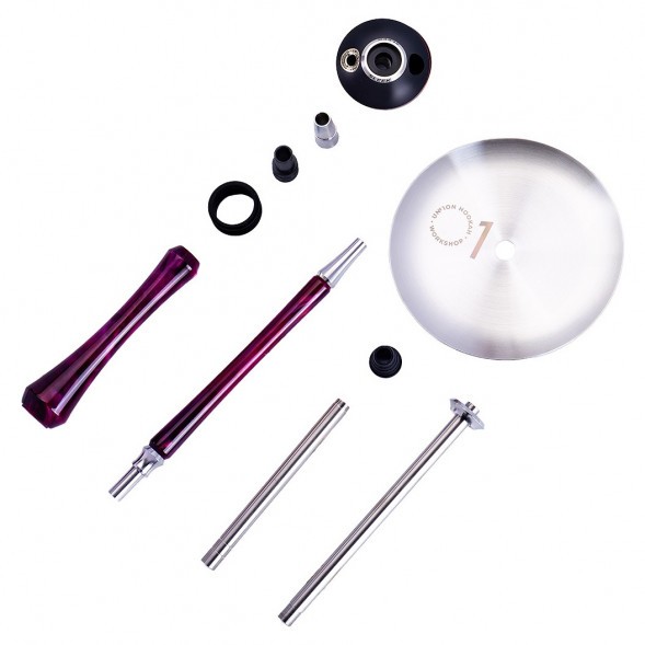 Кальян UNION - Sleek Акрил (Фиолетово-Красный, Без Колбы) купить в Краснодаре