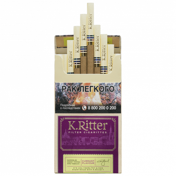 Сигариты K.Ritter - Currant SuperSlim (Смородина​​, 20 штук) купить в Краснодаре