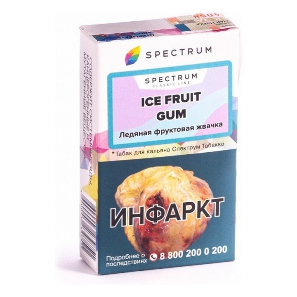 Табак Spectrum - Ice Fruit Gum (Ледяная Фруктовая Жвачка, 25 грамм) купить в Краснодаре