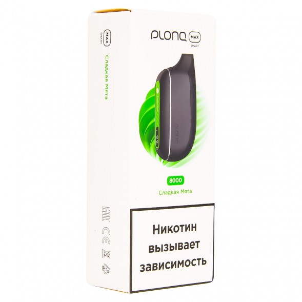 PLONQ MAX SMART - Сладкая Мята (8000 затяжек) купить в Краснодаре