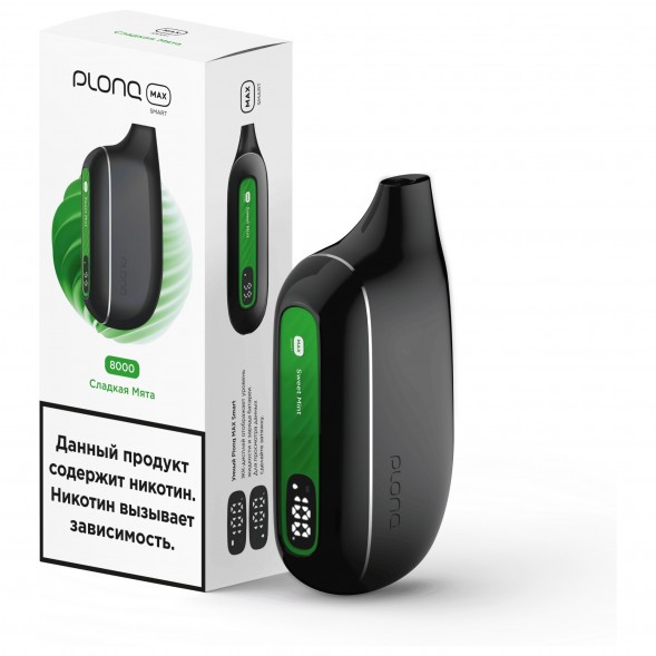 PLONQ MAX SMART - Сладкая Мята (8000 затяжек) купить в Краснодаре