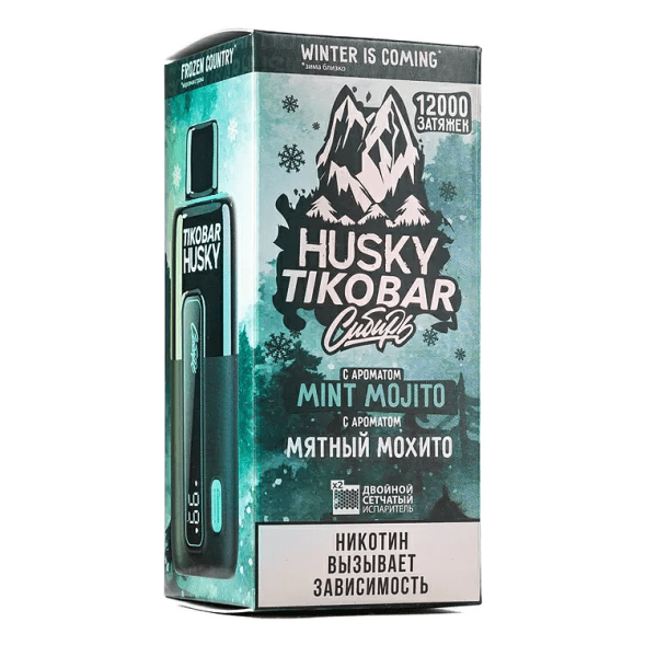 TIKOBAR HUSKY Сибирь - Мятный Мохито (Mint Mojito, 12000 затяжек) купить в Краснодаре