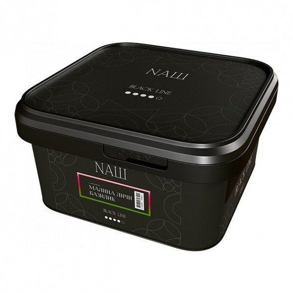 Табак NАШ BLACK - Малина Личи Базилик (200 грамм) купить в Краснодаре