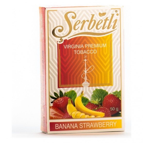 Табак Serbetli - Banana Strawberry (Банан Клубника, 50 грамм, Акциз) купить в Краснодаре