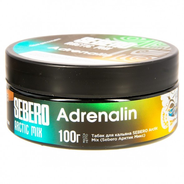 Табак Sebero Arctic Mix - Adrenalin (Адреналин, 100 грамм) купить в Краснодаре
