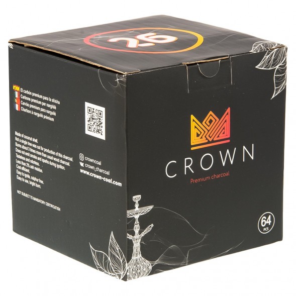 Уголь Crown (26 мм, 64 кубика) купить в Краснодаре